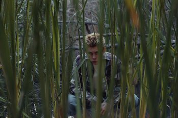 Movie still from “The Kid Laroi - Bleed” (2023), directed by Ramez Silyan – Wide shot, High angle