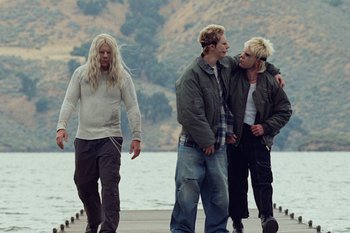 Movie still from “The Kid Laroi - Bleed” (2023), directed by Ramez Silyan – Medium shot, Low angle