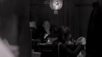 Movie still from “The Smile - Wall Of Eyes” (2023), directed by Paul Thomas Anderson – Medium shot, Low angle