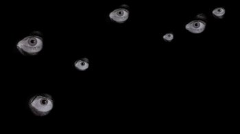 Movie still from “The Smile - Wall Of Eyes” (2023), directed by Paul Thomas Anderson – Extreme Close Up shot, Overhead angle