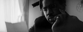 Movie still from “Sampha - Only” (2023), directed by Dexter Navy – Close Up shot, Low angle