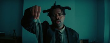 Movie still from “Sampha - Only” (2023), directed by Dexter Navy – Close Up shot, Low angle