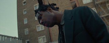 Movie still from “Sampha - Only” (2023), directed by Dexter Navy – Close Up shot, Low angle