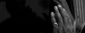 Movie still from “Sampha - Only” (2023), directed by Dexter Navy – Extreme Close Up shot, Overhead angle