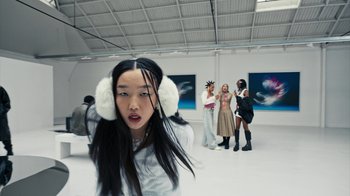 Movie still from “Audrey Nuna - Locket” (2023), directed by Valentin Petit – Medium shot, Low angle