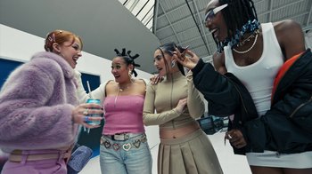 Movie still from “Audrey Nuna - Locket” (2023), directed by Valentin Petit – Medium shot, Low angle