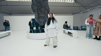 Movie still from “Audrey Nuna - Locket” (2023), directed by Valentin Petit – Wide shot, Low angle