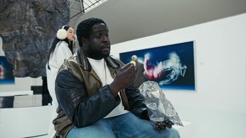 Movie still from “Audrey Nuna - Locket” (2023), directed by Valentin Petit – Medium shot, High angle