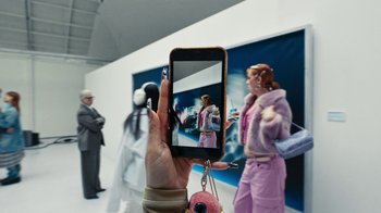 Movie still from “Audrey Nuna - Locket” (2023), directed by Valentin Petit – Extreme Close Up shot, High angle