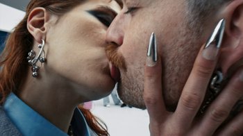 Movie still from “Audrey Nuna - Locket” (2023), directed by Valentin Petit – Extreme Close Up shot, High angle