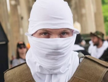 Movie still from “A$AP Rocky - RIOT (Rowdy Pipe’n)” (2023), directed by A$AP Rocky – Close Up shot, Over the shoulder angle