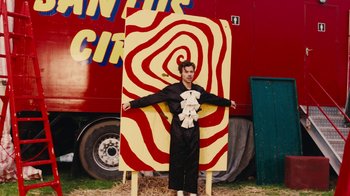 Movie still from “Harry Styles - Daylight” (2023), directed by Tanu Muiño – Wide shot, Overhead angle