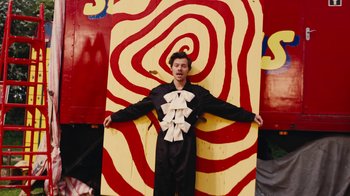 Movie still from “Harry Styles - Daylight” (2023), directed by Tanu Muiño – Medium shot, Overhead angle