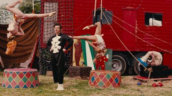 Movie still from “Harry Styles - Daylight” (2023), directed by Tanu Muiño – Wide shot, Low angle