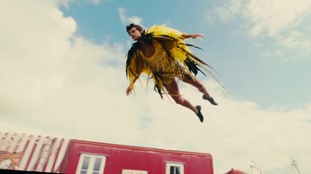 Movie still from “Harry Styles - Daylight” (2023), directed by Tanu Muiño – Wide shot, Low angle