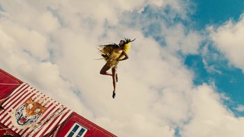 Movie still from “Harry Styles - Daylight” (2023), directed by Tanu Muiño – Wide shot, Low angle