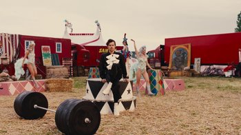 Movie still from “Harry Styles - Daylight” (2023), directed by Tanu Muiño – Wide shot, Low angle