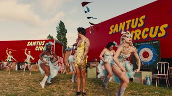 Movie still from “Harry Styles - Daylight” (2023), directed by Tanu Muiño – Extreme Wide shot, Low angle