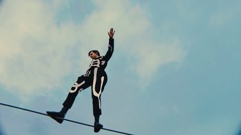 Movie still from “Harry Styles - Daylight” (2023), directed by Tanu Muiño – Wide shot, Low angle