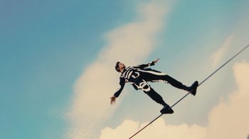 Movie still from “Harry Styles - Daylight” (2023), directed by Tanu Muiño – Wide shot, Low angle