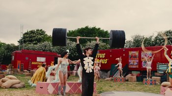 Movie still from “Harry Styles - Daylight” (2023), directed by Tanu Muiño – Wide shot, Low angle