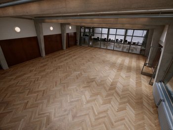 Movie still from “Paul Kalkbrenner - Schwer” (2023), directed by Jovan Todorović – Extreme Wide shot, High angle