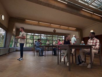 Movie still from “Paul Kalkbrenner - Schwer” (2023), directed by Jovan Todorović – Extreme Wide shot, High angle