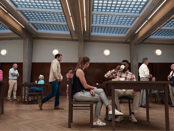 Movie still from “Paul Kalkbrenner - Schwer” (2023), directed by Jovan Todorović – Wide shot, High angle