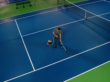 Movie still from “Paul Kalkbrenner - Schwer” (2023), directed by Jovan Todorović – Extreme Wide shot, High angle
