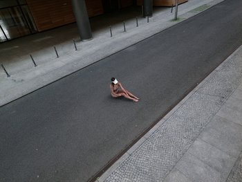 Movie still from “Paul Kalkbrenner - Schwer” (2023), directed by Jovan Todorović – Extreme Wide shot, High angle