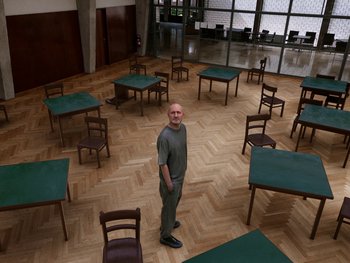 Movie still from “Paul Kalkbrenner - Schwer” (2023), directed by Jovan Todorović – Extreme Wide shot, High angle
