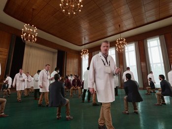 Movie still from “Paul Kalkbrenner - Schwer” (2023), directed by Jovan Todorović – Wide shot, High angle