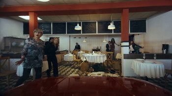 Movie still from “James Blake - Big Hammer” (2023), directed by Oscar Hudson – Wide shot, High angle