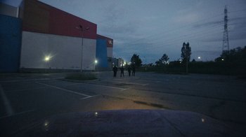 Movie still from “James Blake - Big Hammer” (2023), directed by Oscar Hudson – Extreme Wide shot, High angle