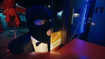 Movie still from “James Blake - Big Hammer” (2023), directed by Oscar Hudson – Close Up shot, Low angle