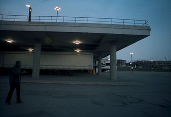 Movie still from “Skiifall - 2 Charming” (2023), directed by rubberband. – Extreme Wide shot, Low angle