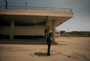 Movie still from “Skiifall - 2 Charming” (2023), directed by rubberband. – Extreme Wide shot, High angle