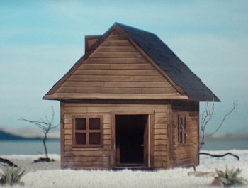 Movie still from “Jesse - Rainbow” (2023), directed by Ramez Silyan – Wide shot, Low angle