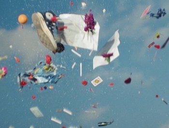 Movie still from “Jesse - Rainbow” (2023), directed by Ramez Silyan – Extreme Wide shot, Overhead angle