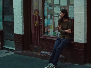 Movie still from “The Teskey Brothers - Take My Heart” (2023), directed by W.A.M. Bleakley – Wide shot, Low angle