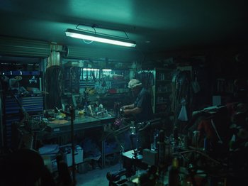 Movie still from “The Teskey Brothers - Take My Heart” (2023), directed by W.A.M. Bleakley – Wide shot, High angle