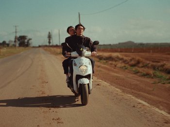 Movie still from “The Teskey Brothers - Take My Heart” (2023), directed by W.A.M. Bleakley – Wide shot, Low angle