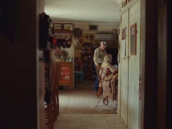 Movie still from “The Teskey Brothers - Take My Heart” (2023), directed by W.A.M. Bleakley – Wide shot, Over the shoulder angle