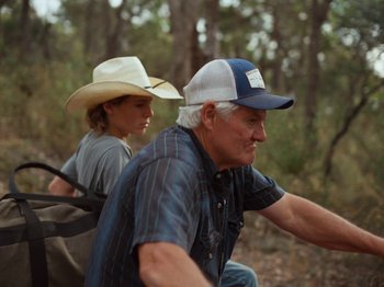 Movie still from “The Teskey Brothers - Take My Heart” (2023), directed by W.A.M. Bleakley – Medium shot, Over the shoulder angle