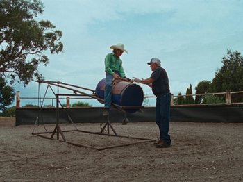 Movie still from “The Teskey Brothers - Take My Heart” (2023), directed by W.A.M. Bleakley – Wide shot, High angle