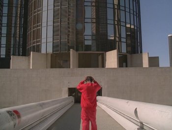 Movie still from “Maxo - Free!” (2023), directed by Vincent Haycock – Extreme Wide shot, Low angle
