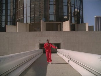Movie still from “Maxo - Free!” (2023), directed by Vincent Haycock – Wide shot, High angle