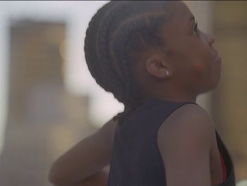 Movie still from “Maxo - Free!” (2023), directed by Vincent Haycock – Close Up shot, Low angle