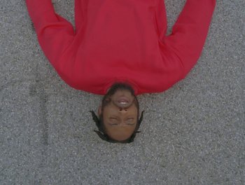 Movie still from “Maxo - Free!” (2023), directed by Vincent Haycock – Close Up shot, Overhead angle