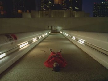 Movie still from “Maxo - Free!” (2023), directed by Vincent Haycock – Extreme Wide shot, High angle
